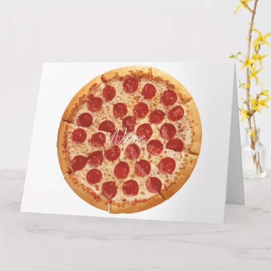 Pepperoni Pizza Thunder_Cove Kaart (Gele Bloem)