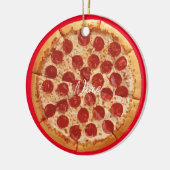 Pepperoni Pizza Thunder_Cove Keramisch Ornament (Links)