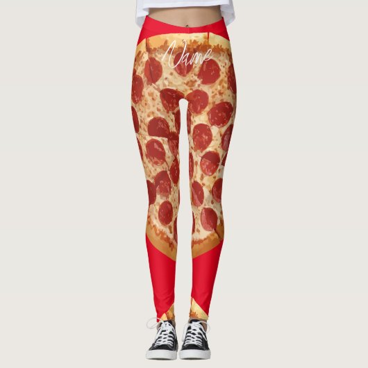 Pepperoni Pizza Thunder_Cove Leggings (Voorkant)