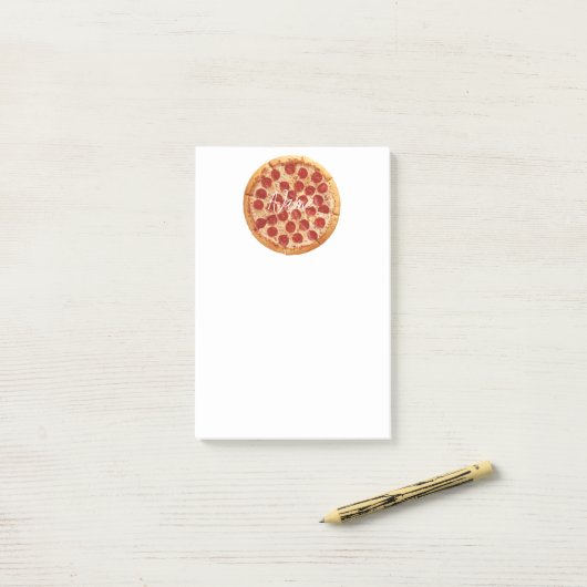 Pepperoni Pizza Thunder_Cove Post-it® Notes (Op bureau)