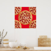 Pepperoni Pizza Thunder_Cove Poster (Keuken)