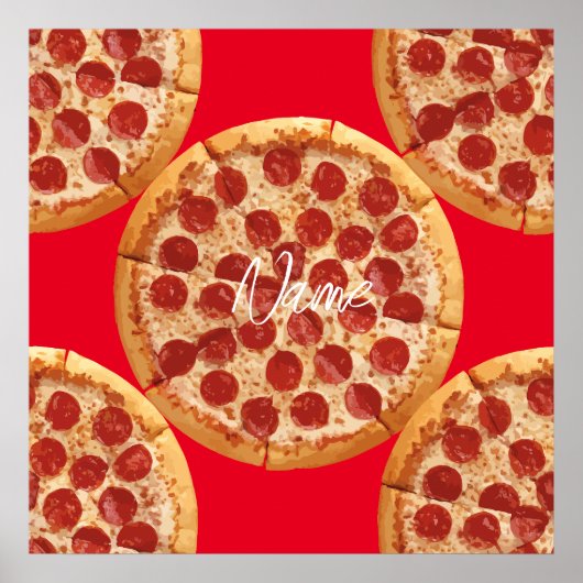 Pepperoni Pizza Thunder_Cove Poster (Voorkant)