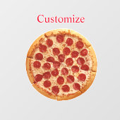 Pepperoni Pizza Thunder_Cove Raamsticker (Vel)