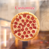 Pepperoni Pizza Thunder_Cove Raamsticker (Vel 2)