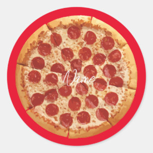 Pepperoni Pizza Thunder_Cove Ronde Sticker