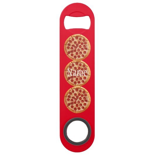 Pepperoni Pizza Thunder_Cove Speed Flessenopener (Voorkant)