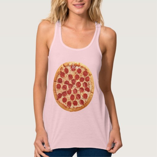 Pepperoni Pizza Thunder_Cove Tanktop (Voorkant)