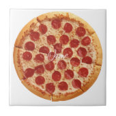 Pepperoni Pizza Thunder_Cove Tegeltje (Voorkant)