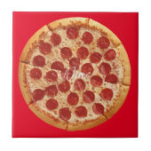 Pepperoni Pizza Thunder_Cove Tegeltje (Voorkant)