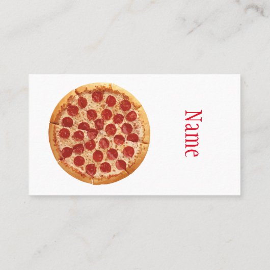 Pepperoni Pizza Thunder_Cove Visitekaartje (Achterkant)
