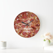 Pepperoni Pizza Time Clock Grote Klok (Huis)