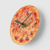Pepperoni Pizza Time Ronde Klok (Hoek)
