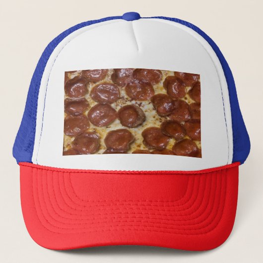Pepperoni Pizza Trucker Pet (Voorkant)