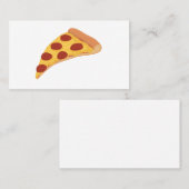 Pepperoni pizza visitekaartje (Voorkant / Achterkant)