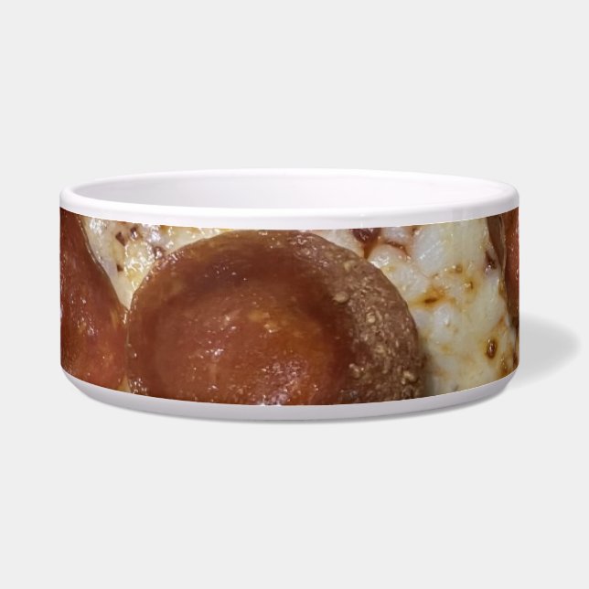 Pepperoni Pizza Voerbakje (Voorkant)