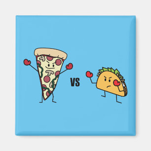 Pepperoni Pizza VS Taco: Mexicaans versus Italiaan Magneet