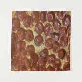 Pepperoni Pizza Wandkleed (Voorkant (horizontaal))