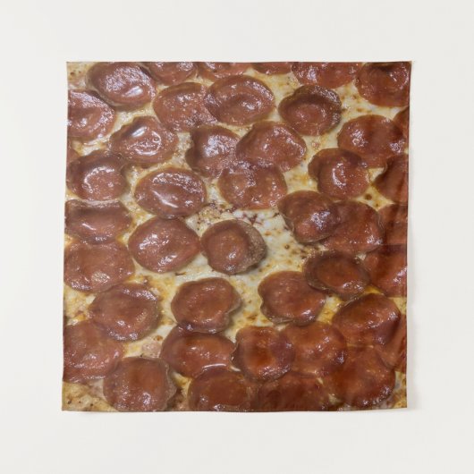 Pepperoni Pizza Wandkleed (Voorkant)
