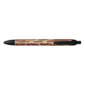Pepperoni Pizza Zwarte Inkt Pen (Achterkant)