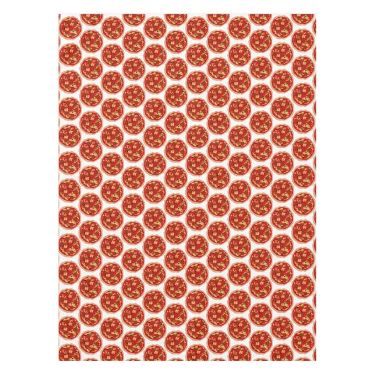 Pepperoni pizzapatonnetje tafelkleed (Voorkant)