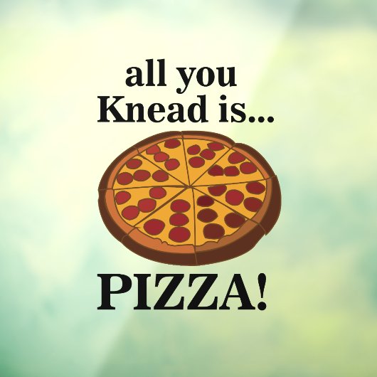 Pepperoni Pizzerestaurant Raamsticker (Vel 3)