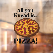 Pepperoni Pizzeria Raamsticker (Vel 2)