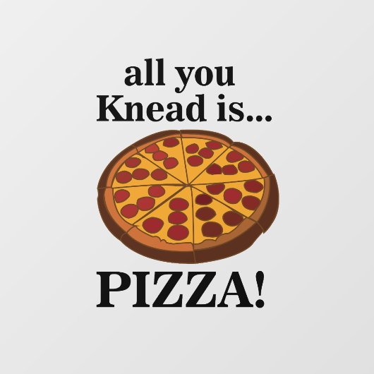 Pepperoni Pizzeria Raamsticker (Vel)