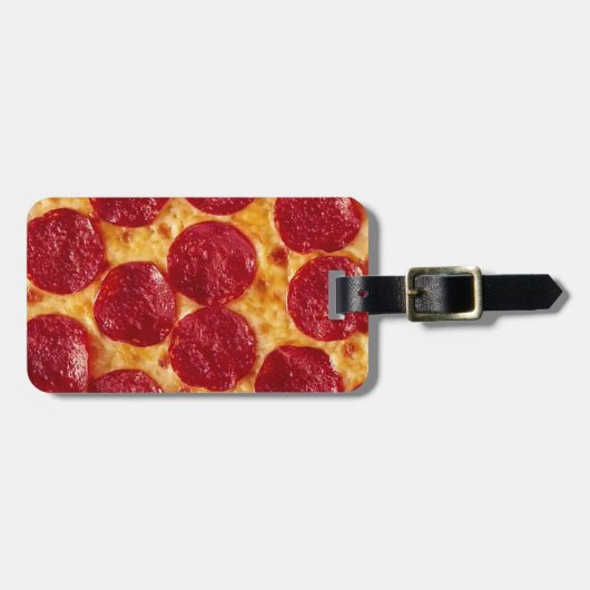 pepperonis pizza bagagelabel (Voorkant horizontaal)