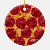 pepperonis pizza keramisch ornament (Achterkant)