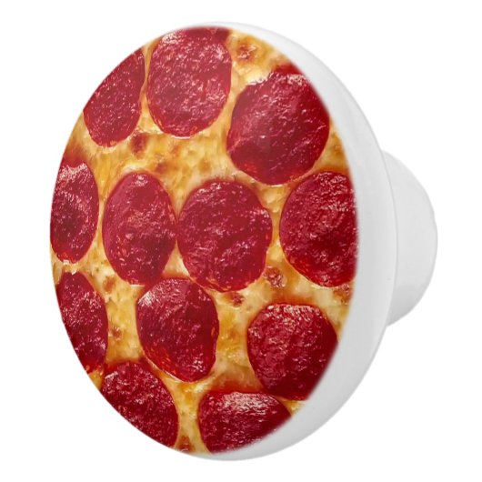 pepperonis pizza keramische knop (Rechts)