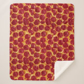 pepperonis pizza sherpa deken (Voorkant)