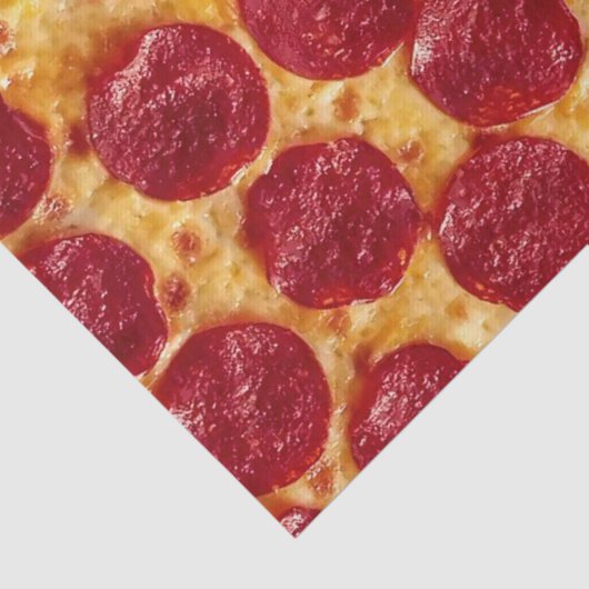 pepperonis pizza tissuepapier (Detail)