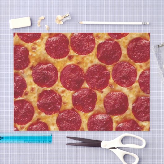 pepperonis pizza tissuepapier (Craft)