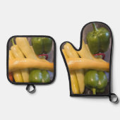 Peppers Aplenty! Ovenwant & Pannenlap Set (Voorkant)