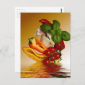 Peppers Basil Tomaten Knoflook Briefkaart (Voorkant / Achterkant)