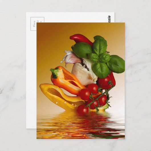 Peppers Basil Tomaten Knoflook Briefkaart (Voorkant / Achterkant)