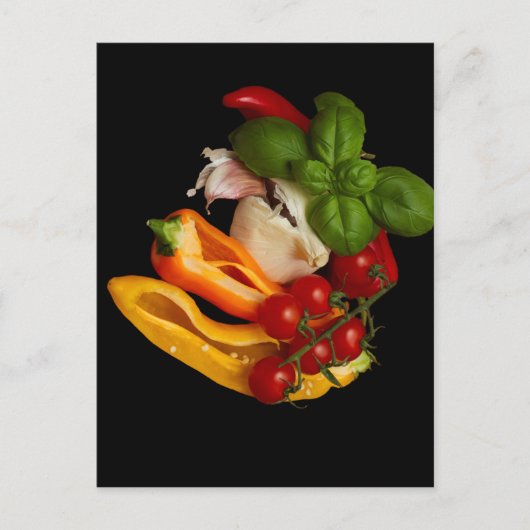 Peppers Basil Tomaten Knoflook Briefkaart (Voorkant)