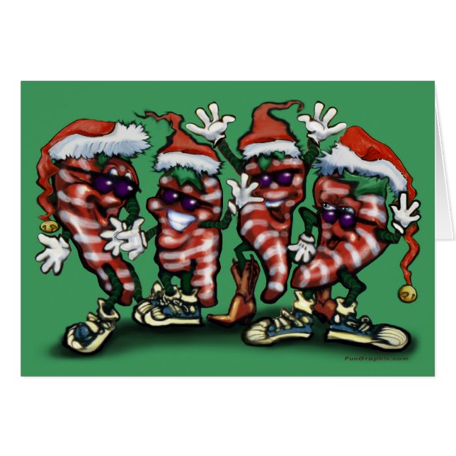 Peppers Candy Cane Kerstmis (Voorkant Horizontaal)