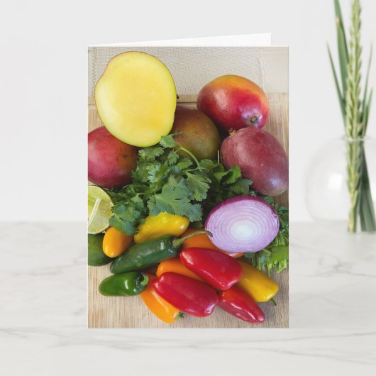 Peppers, Cilantro, uien Bedankkaart (Voorkant)