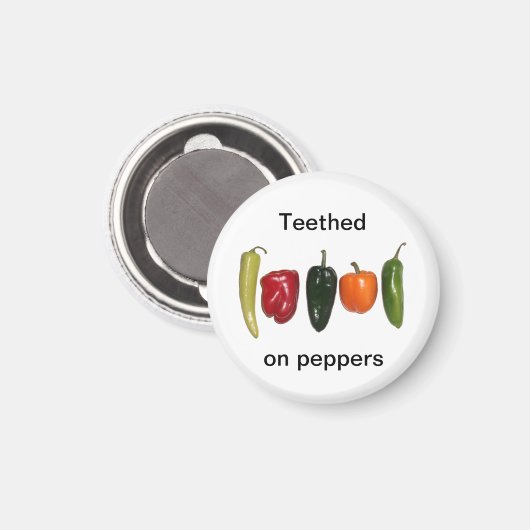 Peppers in een rij magneet (Voorkant / Achterkant)