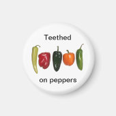 Peppers in een rij magneet (Voorkant)