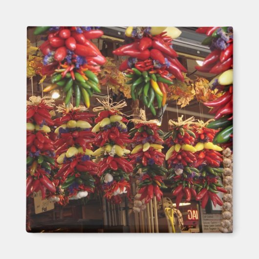 Peppers op de markt van Pike Magneet (Voorkant)