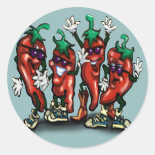 Peppers Ronde Sticker