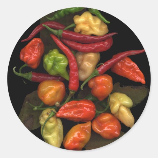 Peppers Ronde Sticker (Voorkant)