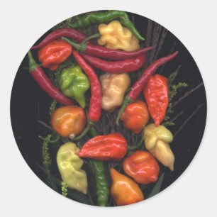 Peppers Ronde Sticker