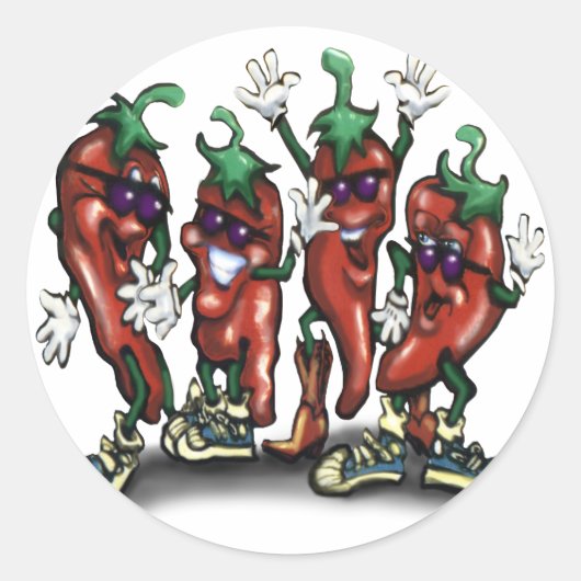Peppers Ronde Sticker (Voorkant)