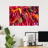 Peppers van warmtekrachtkoppeling op de markt voor poster (Thuiskantoor)