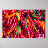 Peppers van warmtekrachtkoppeling op de markt voor poster (Voorkant)