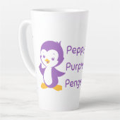 Peppy Paars Penguin Latte Mok (Linkerhoek)