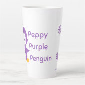 Peppy Paars Penguin Latte Mok (Voorkant)